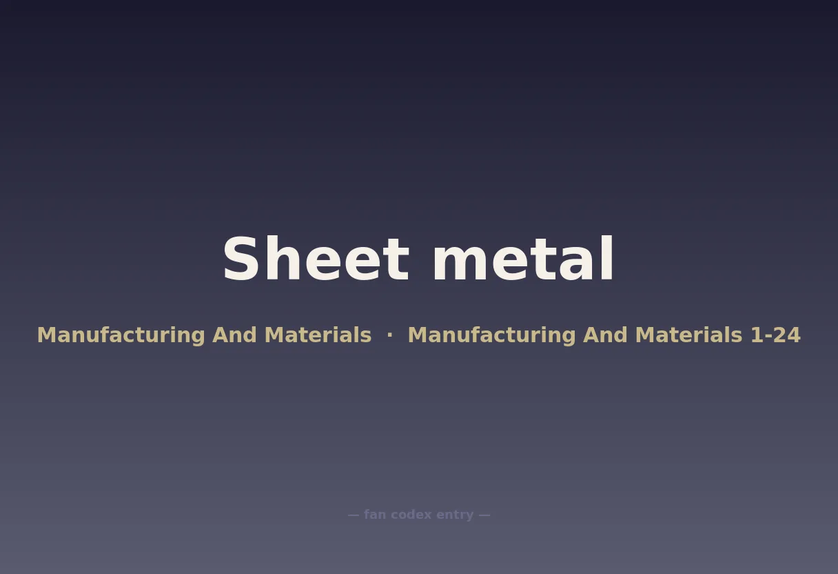 Sheet metal